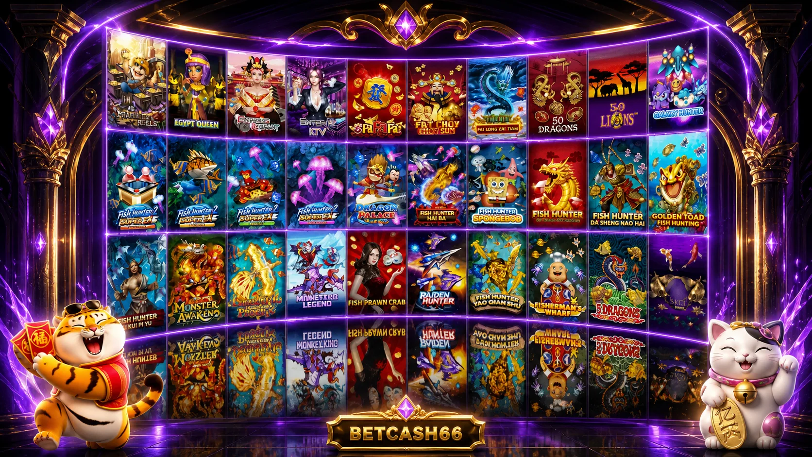 รวมเกมสล็อตและค่ายเกมใน BETCASH66